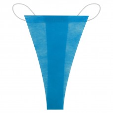 Трусики-стрінги, спанбонд, розмір L/XL, голубий (50 шт.)